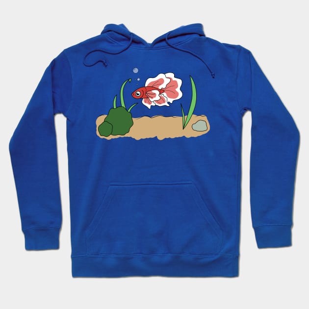 Betta Fish Hoodie by Bloo_the_Fluff